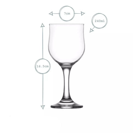 Set pahare vin roșu LAV Nevakar, 330 ml, 6 buc. 