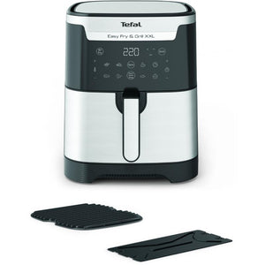 Уред за здравословно готвене с горещ въздух Tefal Easy Fry XXL Flexcook EY801D15, 6.5 L, 1400 W, Черен/Сребрист