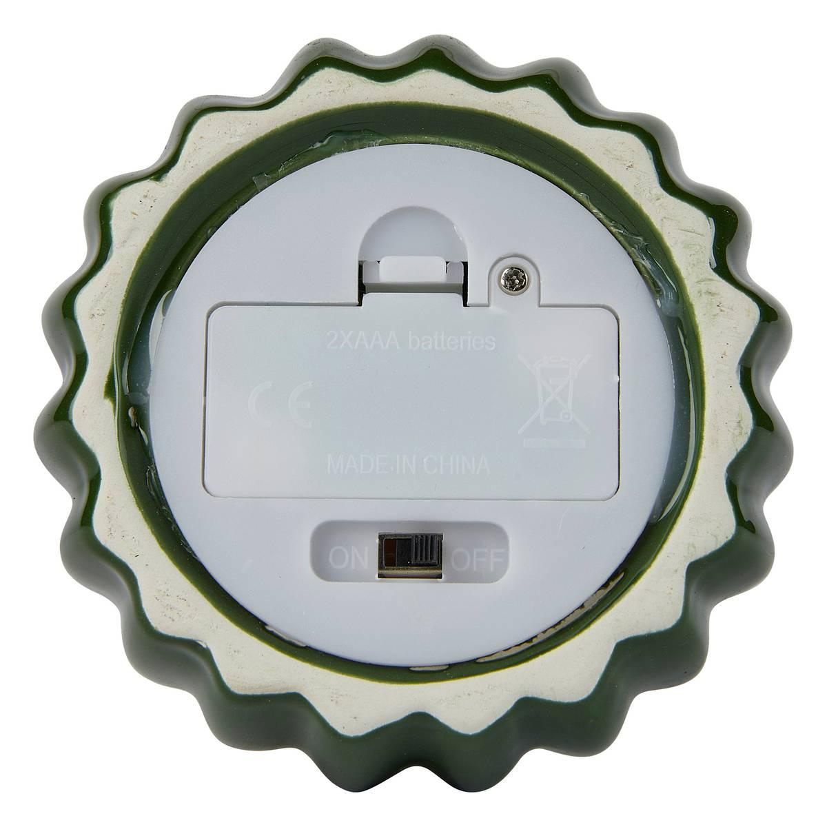 Настолна LED лампа atmosphera Cactos, Доломит, Зелена, 15 cm