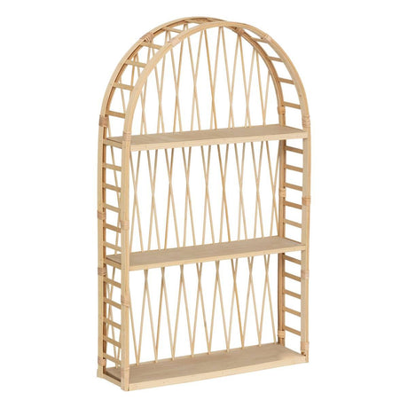 Рафт за стена atmosphera Anahi, MDF, Бамбук, 74x45 см